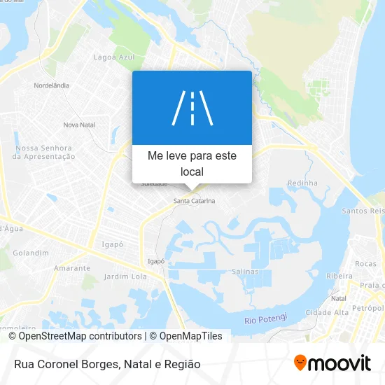 Rua Coronel Borges mapa