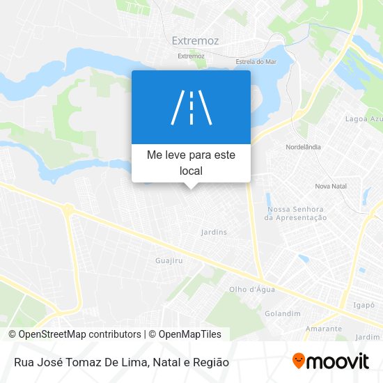 Rua José Tomaz De Lima mapa