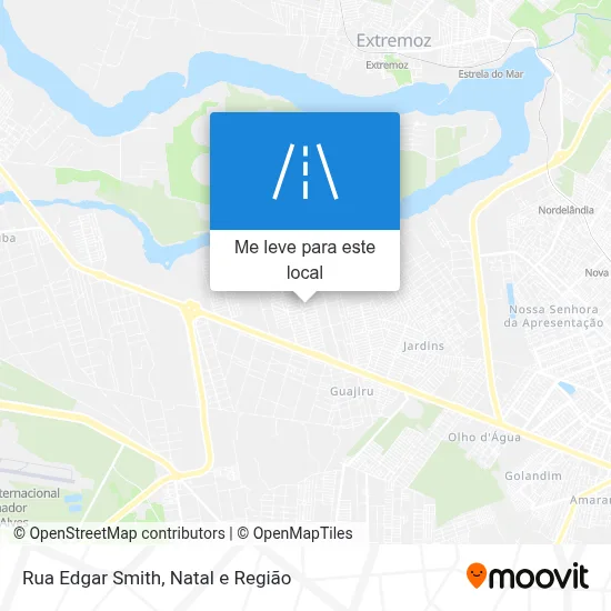 Rua Edgar Smith mapa