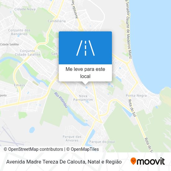 Avenida Madre Tereza De Calouta mapa
