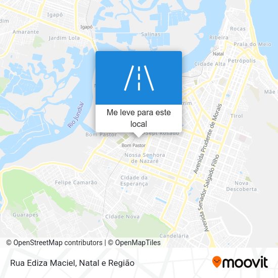 Rua Ediza Maciel mapa