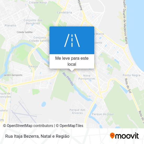 Rua Itaja Bezerra mapa