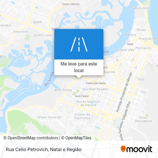 Rua Celio Petrovich mapa