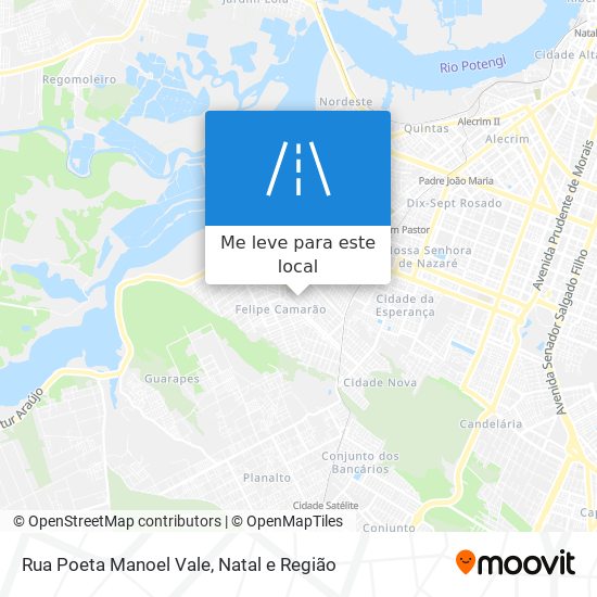 Rua Poeta Manoel Vale mapa