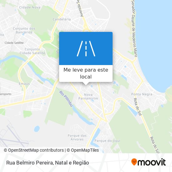 Rua Belmiro Pereira mapa