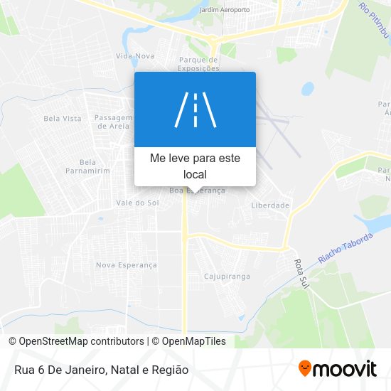 Rua 6 De Janeiro mapa