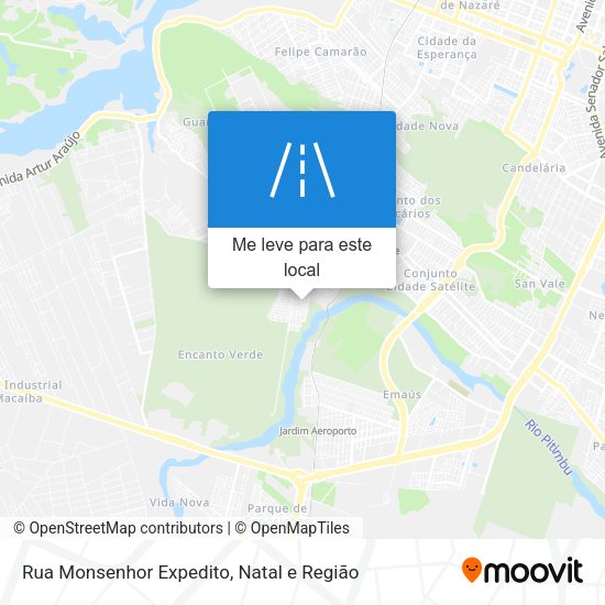 Rua Monsenhor Expedito mapa
