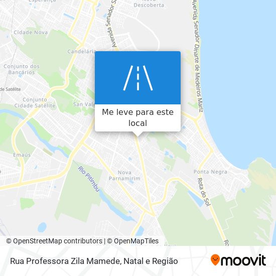 Rua Professora Zila Mamede mapa