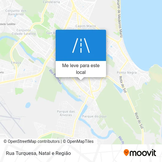 Rua Turquesa mapa