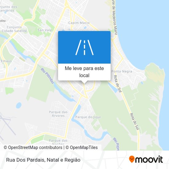 Rua Dos Pardais mapa