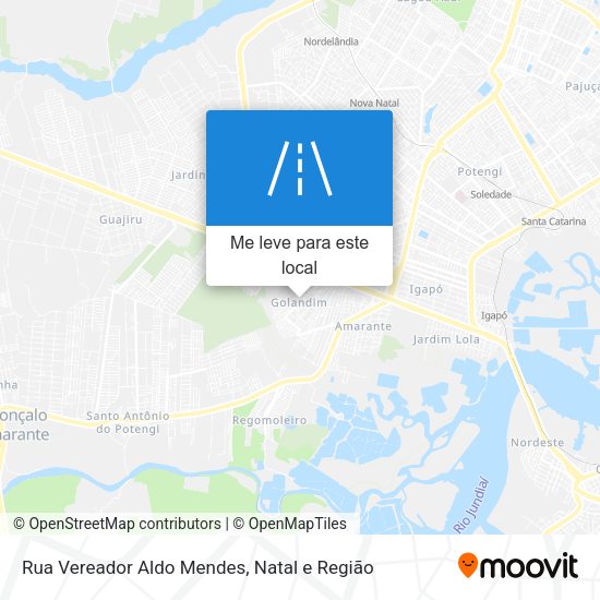 Rua Vereador Aldo Mendes mapa