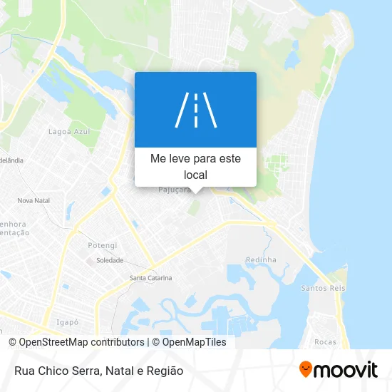 Rua Chico Serra mapa