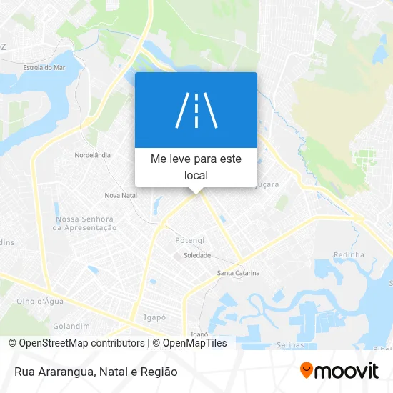 Rua Ararangua mapa