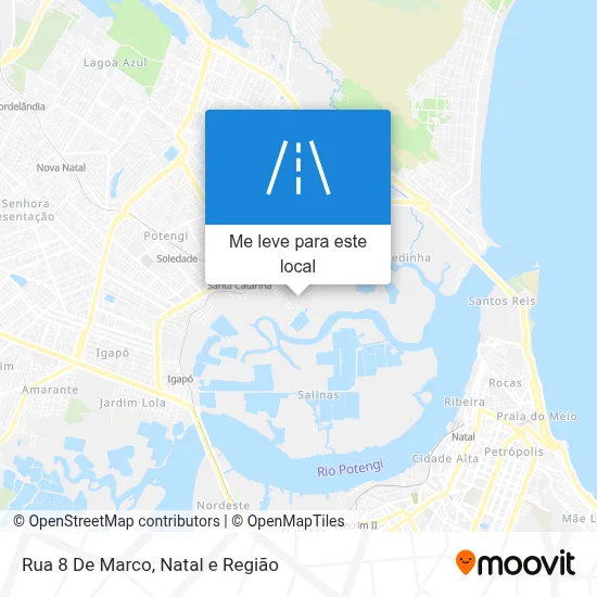 Rua 8 De Marco mapa