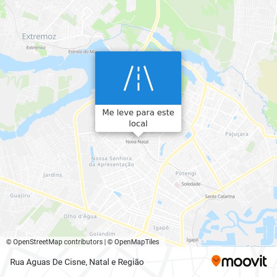 Rua Aguas De Cisne mapa