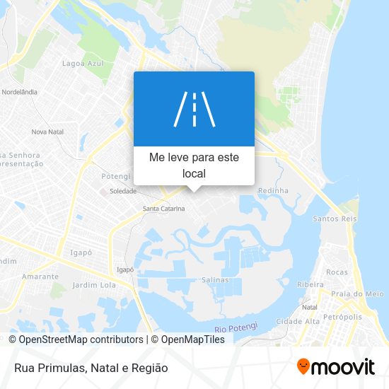 Rua Primulas mapa