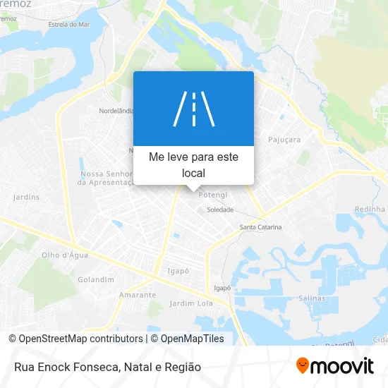 Rua Enock Fonseca mapa