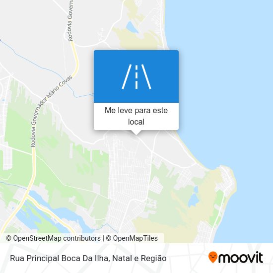 Rua Principal Boca Da Ilha mapa