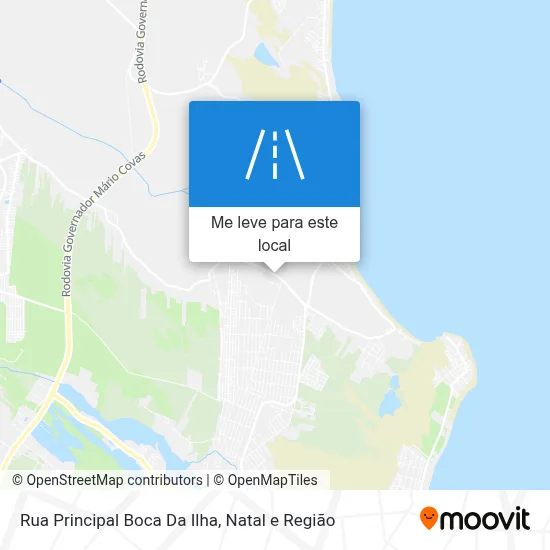 Rua Principal Boca Da Ilha mapa