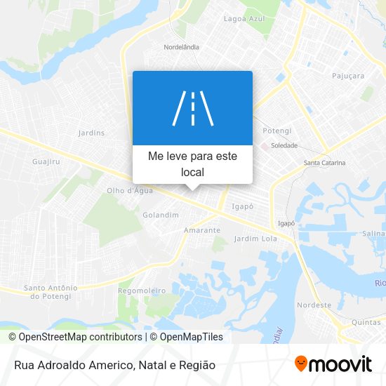 Rua Adroaldo Americo mapa