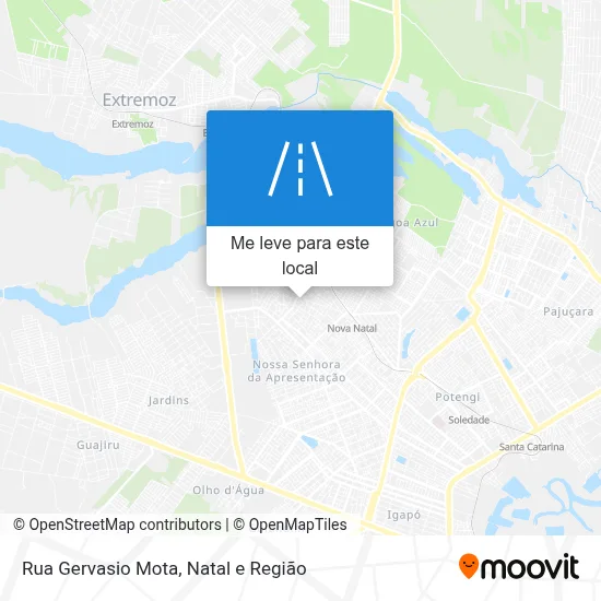 Rua Gervasio Mota mapa