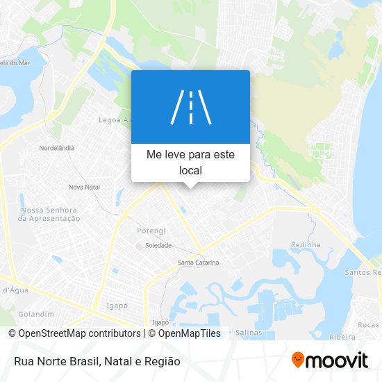 Rua Norte Brasil mapa