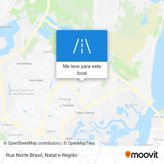 Rua Norte Brasil mapa