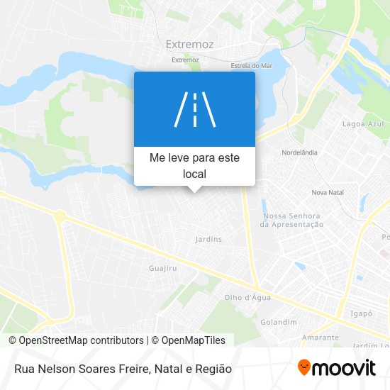 Rua Nelson Soares Freire mapa