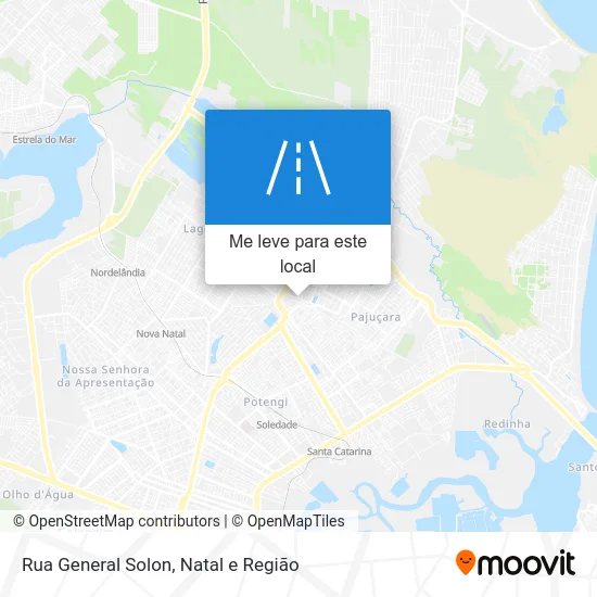 Rua General Solon mapa