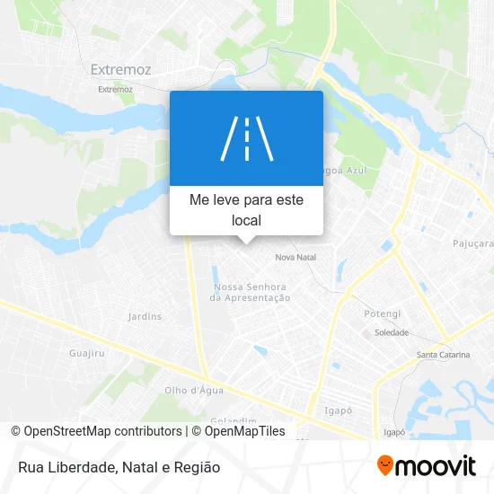Rua Liberdade mapa