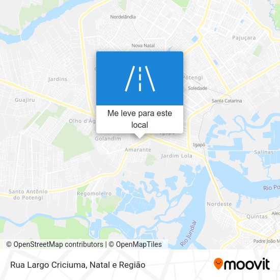Rua Largo Criciuma mapa