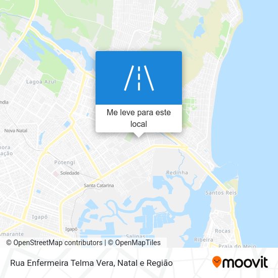 Rua Enfermeira Telma Vera mapa