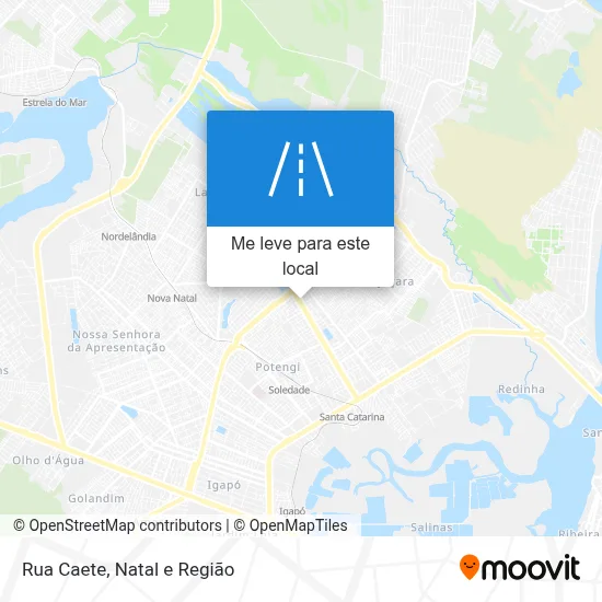 Rua Caete mapa