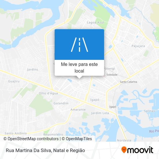 Rua Martina Da Silva mapa