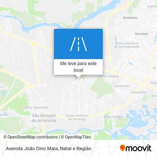 Avenida João Dino Maia mapa