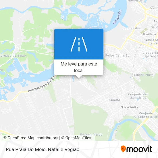 Rua Praia Do Meio mapa