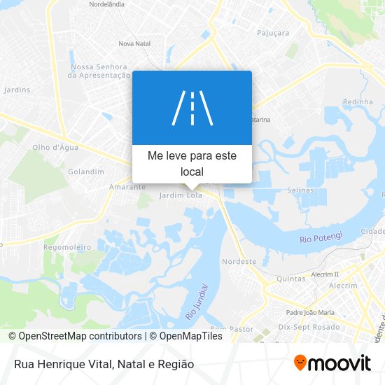 Rua Henrique Vital mapa