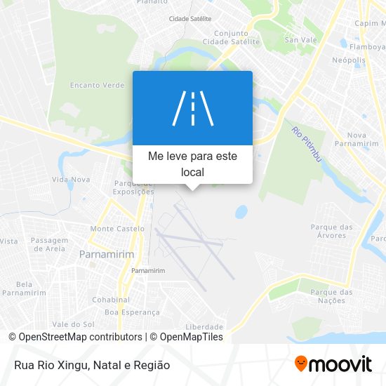 Rua Rio Xingu mapa
