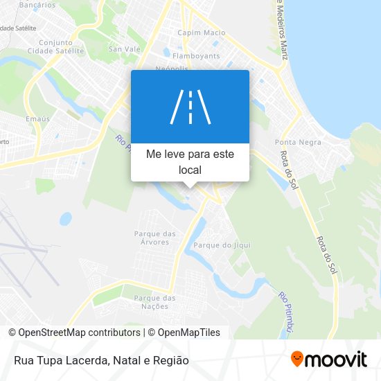Rua Tupa Lacerda mapa