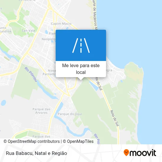 Rua Babacu mapa