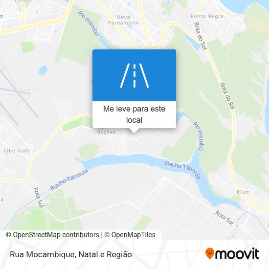 Rua Mocambique mapa