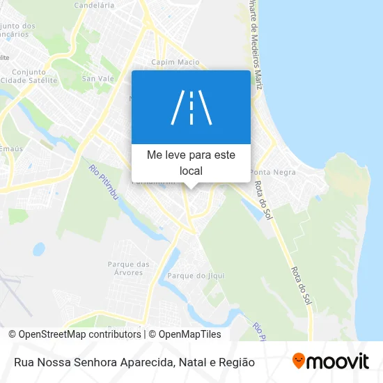 Rua Nossa Senhora Aparecida mapa