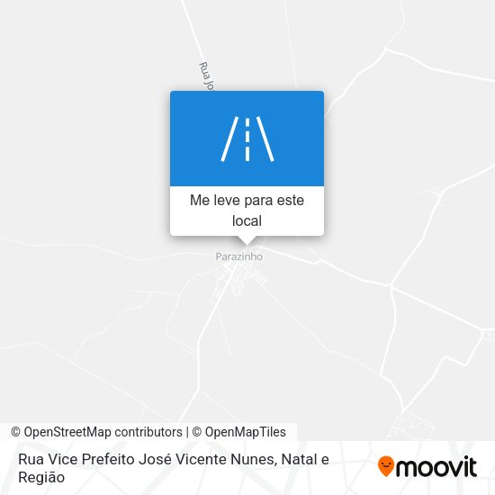 Rua Vice Prefeito José Vicente Nunes mapa