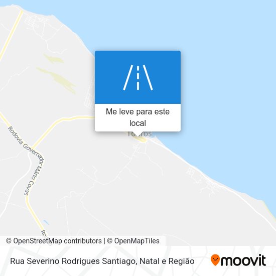 Rua Severino Rodrigues Santiago mapa