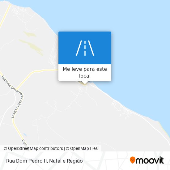 Rua Dom Pedro II mapa