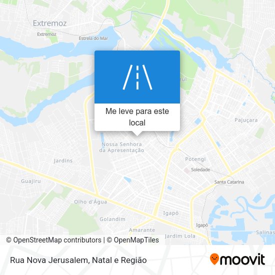 Rua Nova Jerusalem mapa
