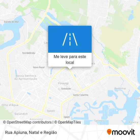 Rua Apiuna mapa