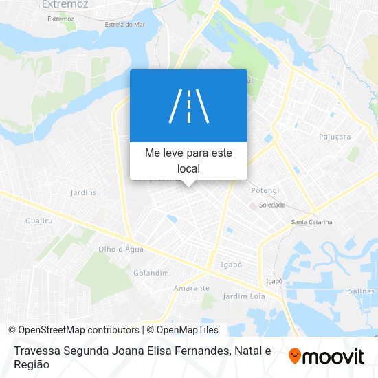 Travessa Segunda Joana Elisa Fernandes mapa