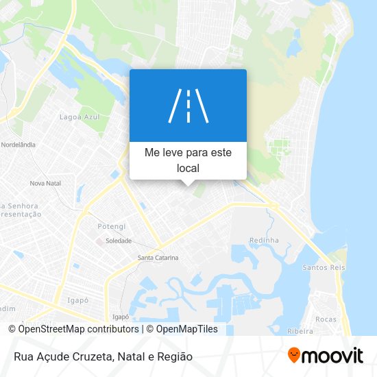 Rua Açude Cruzeta mapa