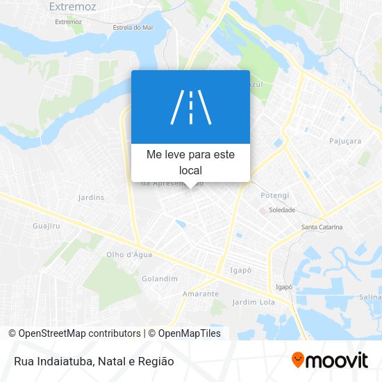 Rua Indaiatuba mapa